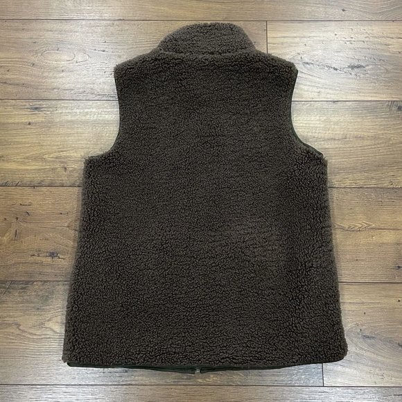 Sundance Catalog Vest Womens Small‎ Brown Sherpa Jacket Zip Pockets Bohemian - Picture 7 of 11